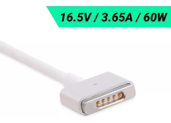 CARGADOR MAC APPLE 16.5V 3.65 AMP MAGSAFE 2 60W HOMOLOGADO