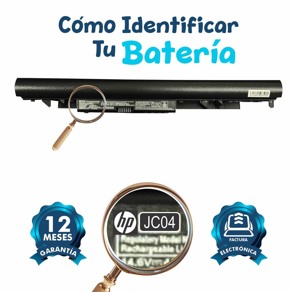Bateria Hp JC04 JC03/ 240 G6 / 15Q-BU / 17-AK / 14-bs
