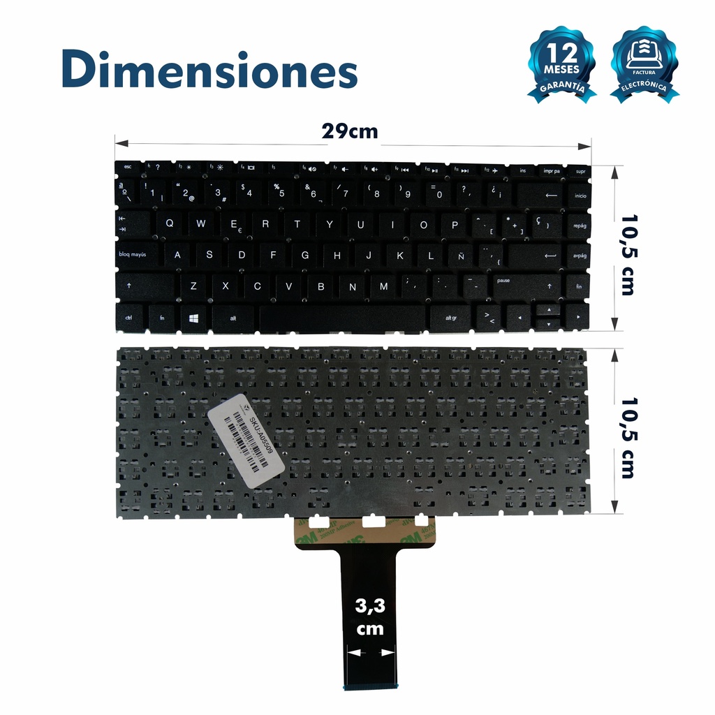 TECLADO HP 14-DA 14-CE 14-CK 14-CD X360 14-CM 240-G7 245-G7 246-G7 NEGRO