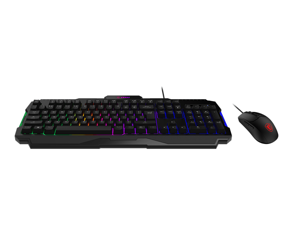 COMBO TECLADO Y MOUSE MSI FORGE GK100 - USB - RGB