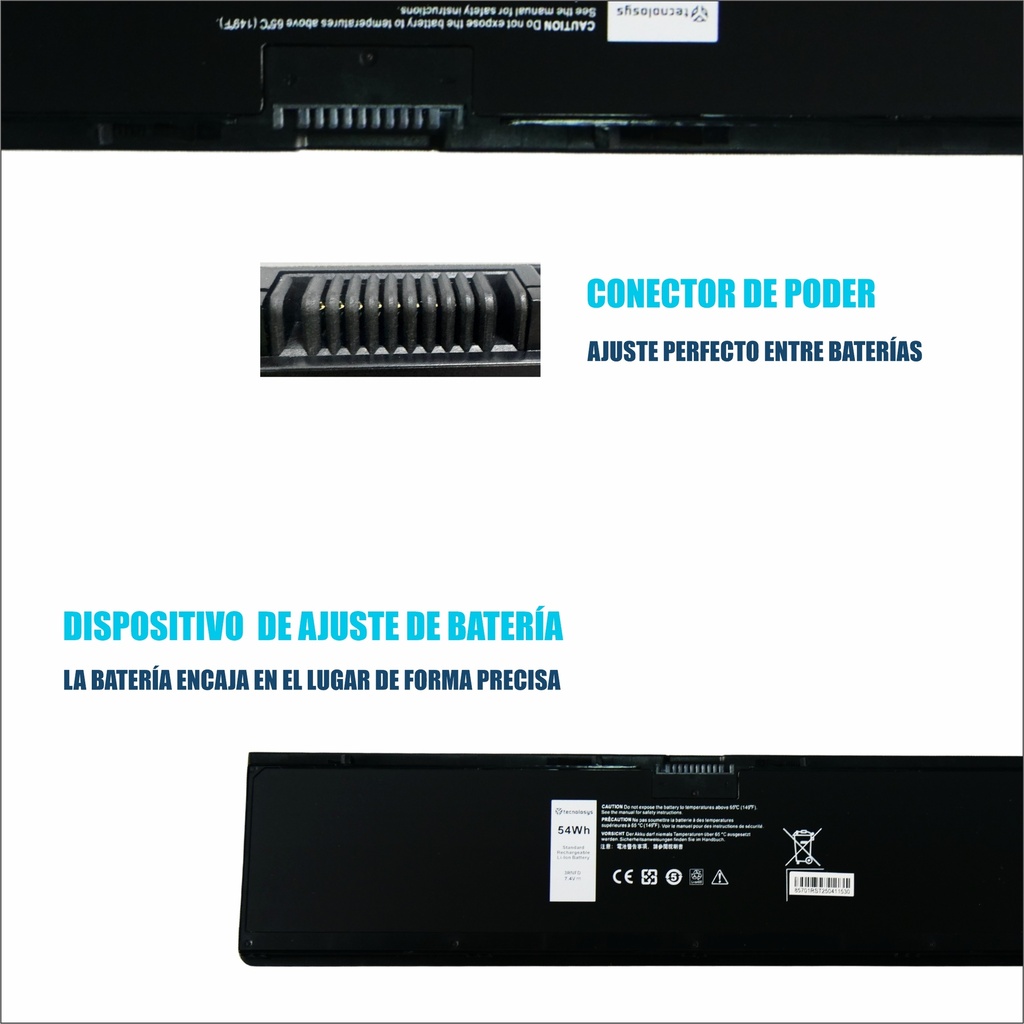 Batería Portátil Dell Latitude E7440 E7420 E7450 7.7 7.6V 7.4V