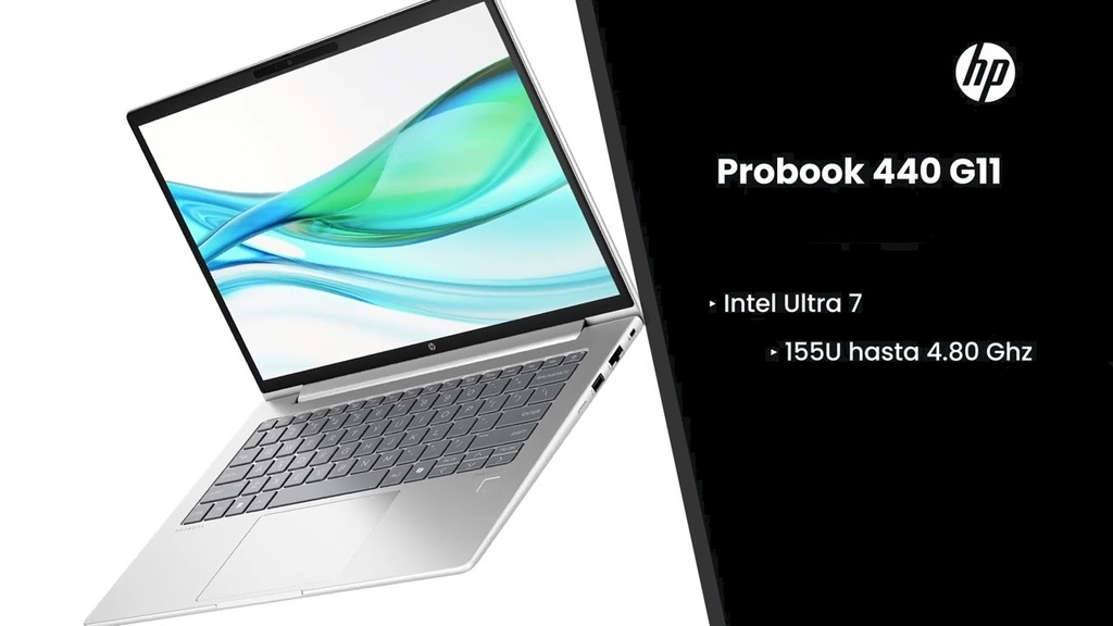 PORTATIL HP PROBOOK 440 G11 INTEL ULTRA 7 155U DDR5 32GB M.2 NVME 1TB 14 PULG