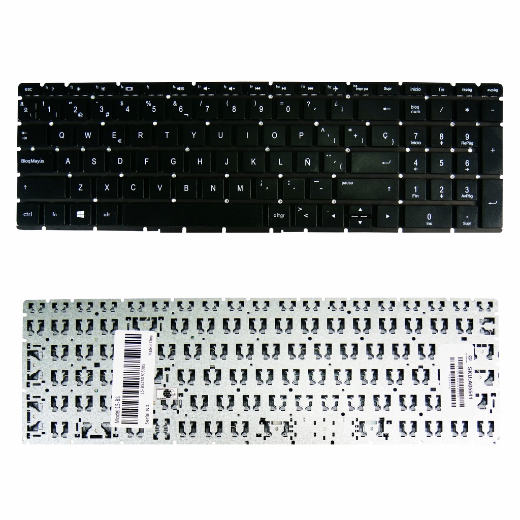 Teclado Portátil HP 15-BS 15-CW 15-BK 15-DA 15-BW 15-DY 15-CD 15-DB 15-BR 15-CB 15-BP 17-BS 17-AK 17-CA 15-CX NEGRO