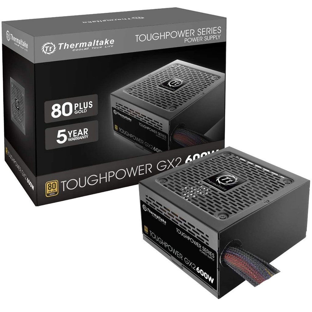 Fuente Poder Thermaltake 600W 80+Gold