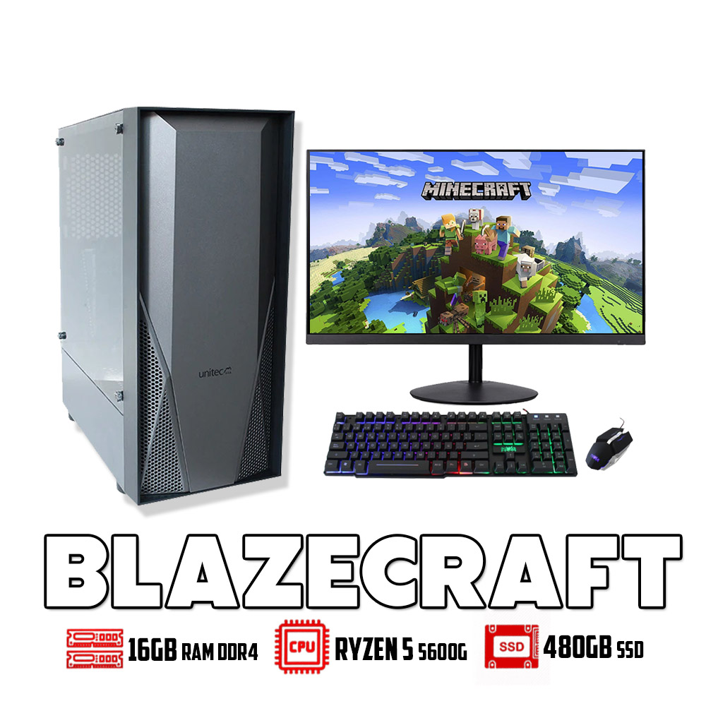 COMBO PC BLAZECRAFT (MONITOR, TECLADO Y MOUSE)