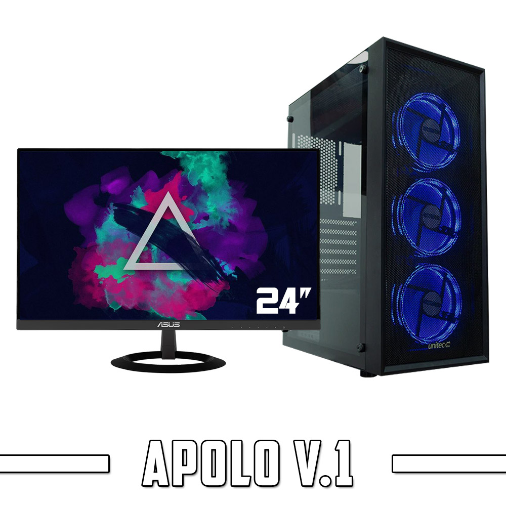 CPU APOLO V.1 + MONITOR Y TECLADO