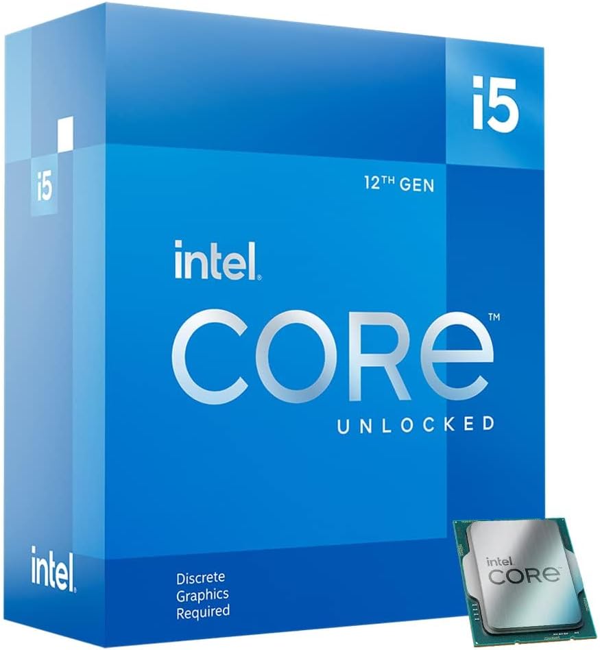 Intel Core i5-12600KF Procesador de escritorio 10 (6P+4E) núcleos hasta 4.9 GHz desbloqueado LGA1700 Serie 600 Chipset 125W