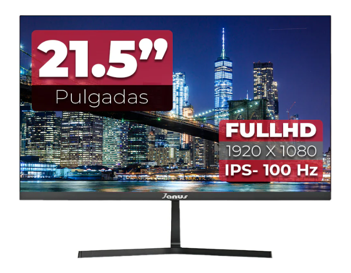 MONITOR JANUS 22 PULG IPS HDMI VGA 100HS 5MS