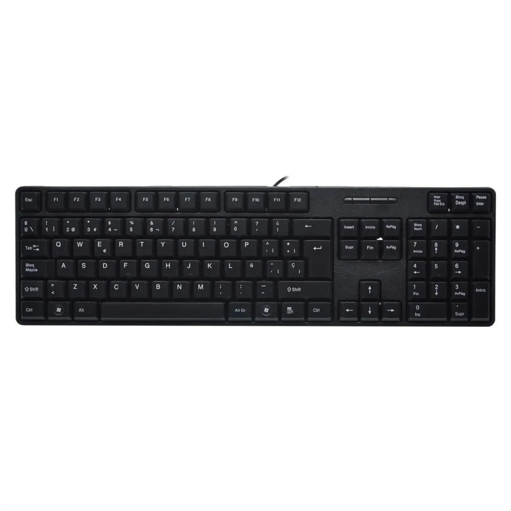 Teclado Alambrico H818 Español Negro