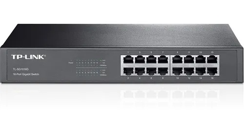 Tp-link, Switch De Escritorio 16 Puertos Gigabit, Tl-sg1016d