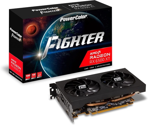 [K4566] TARJETA DE VIDEO AMD RADEON RX 6500XT 4GB GDDR6 POWER COLOR