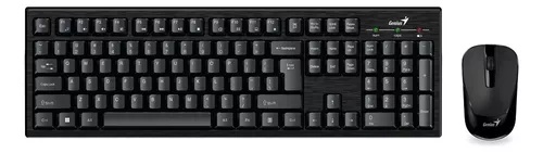 [GKM8101] Combo teclado + mouse Genius KM-8101 inalambrico Negro