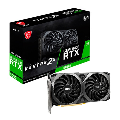 [MSI6GB] TARJETA DE VIDEO MSI RTX 3050 VENTUS 2X GDDR6 6GB