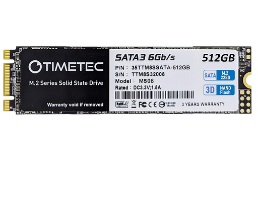 [A6000] SSD M.2 SATA 512GB TIMETEC SATA 3
