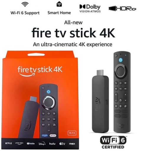[AFSTV4K] Amazon Fire-TV Stick Amazon Fire Tv Stick With 4k UHD Streaming WIFI 6