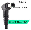 CARGADOR PORTATIL TOSHIBA/ASUS/LENOVO 19V 3.42 AMP (compatilbe 2.37 amp) 5.5*2.5 HOMOLOGADO