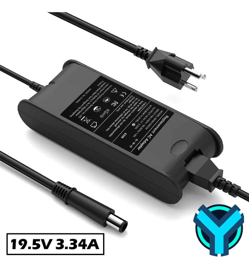 CARGADOR PORTATIL DELL 19.5V 3.34 AMP 7.4*5.0MM HOMOLOGADO