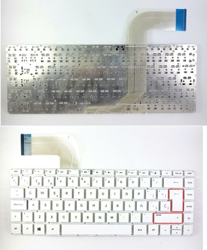 Teclado Hp 14-V 14-U 14-V006LA 14-V003 14-V009LA COLOR BLANCO