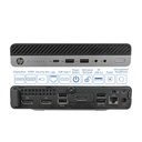CPU HP MINI ELITEDESK 800 G4 INTEL I5 8500T DDR4 8GB M.2 NVME 256GB LICENCIA WINDOWS 10