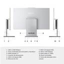 TODO EN UNO LENOVO IC AIO 27IRH9 INTEL CORE I5-13420H / RAM 16 GB / SSD 512GB / 27 ́ ́ / LUNA GREY