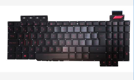 TECLADO ASUS TUF FX503V FX503VD FX503VD-WH51 FX503VM FX503VM-EH73 FX63V FX63VM FX63VD TECLAS ROJAS
