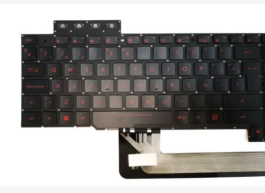 TECLADO ASUS TUF FX503V FX503VD FX503VD-WH51 FX503VM FX503VM-EH73 FX63V FX63VM FX63VD TECLAS ROJAS