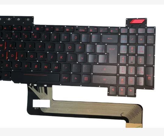 TECLADO ASUS TUF FX503V FX503VD FX503VD-WH51 FX503VM FX503VM-EH73 FX63V FX63VM FX63VD TECLAS ROJAS