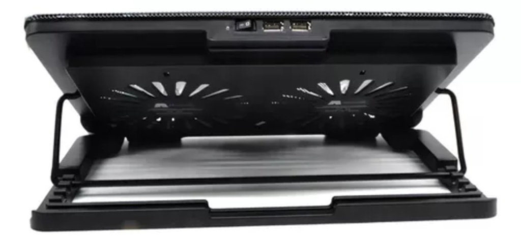 Base Refrigerante Doble Ventilador A2 | Silencioso | 2 Usb Color Negro