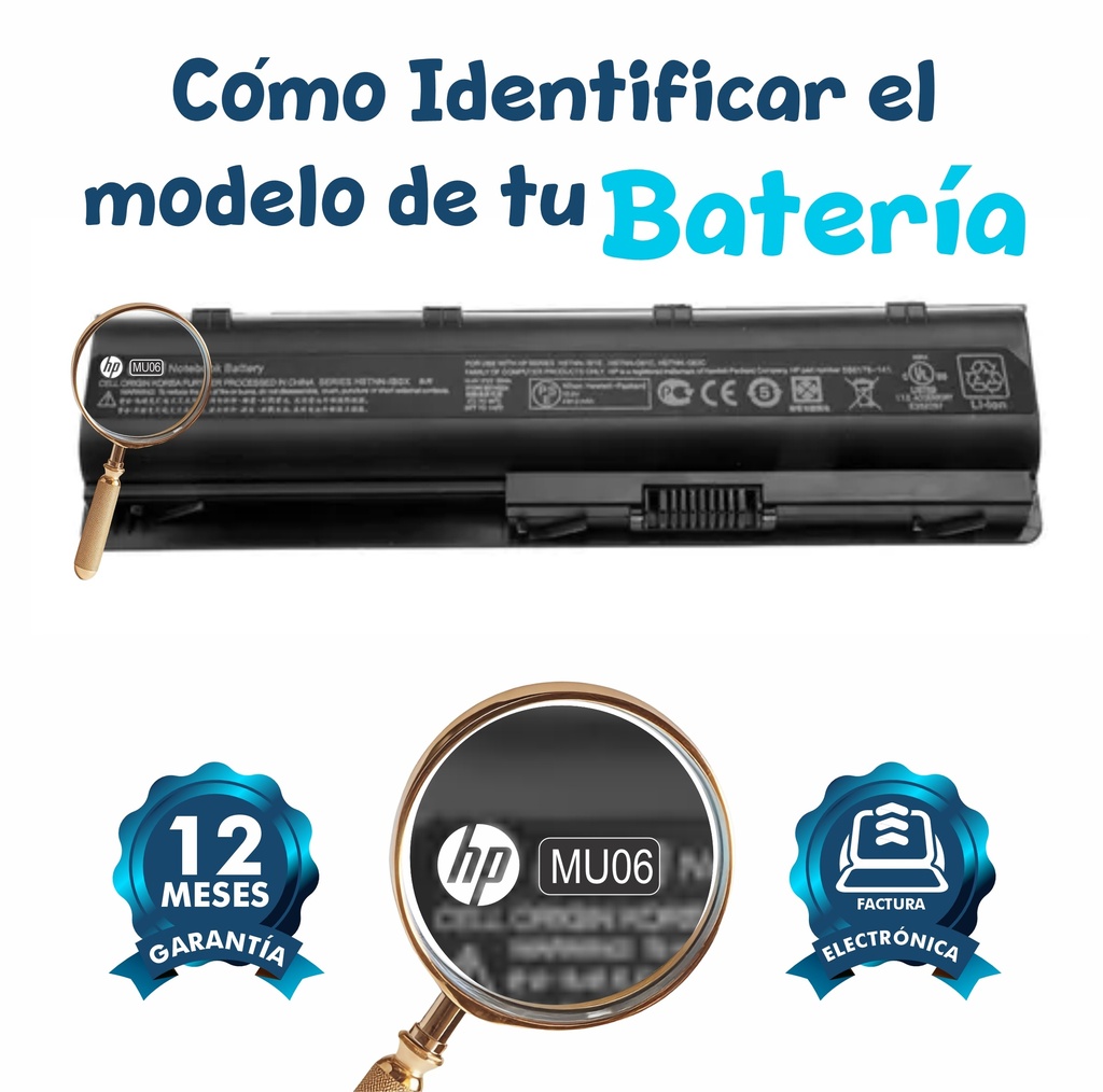 Batería Hp 1000 / Compaq G4 / cq43 / cq43 / C56 Hp / 240 G1 / cq42/MU06