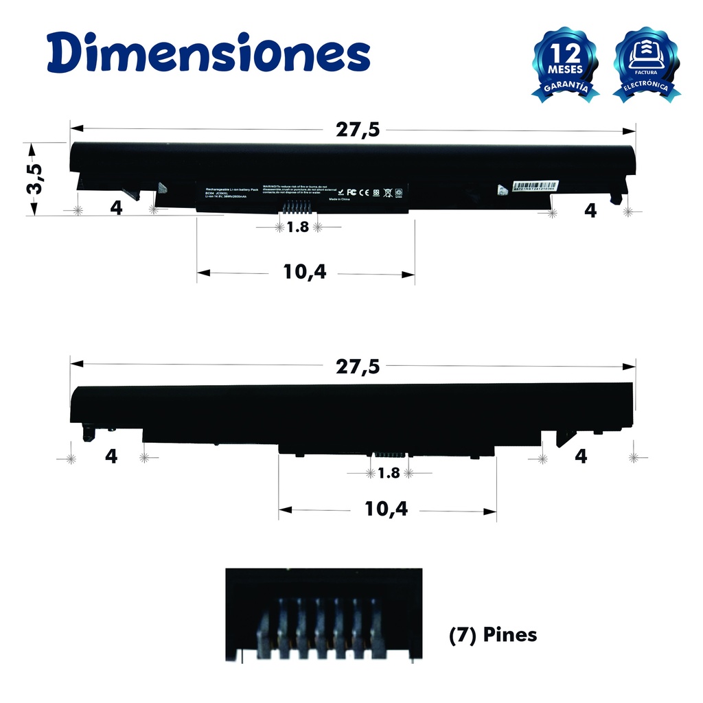 Bateria Portatil Hp HS03 HS04/ 240 /245/14-ac