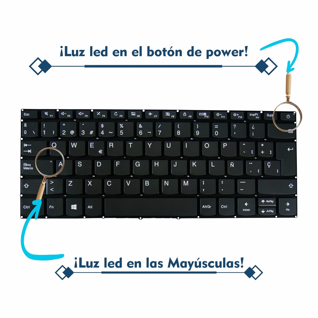 TECLADO LENOVO IDEAPAD 320-14ISK 320S-14IKB - 520S-14IKB- S145-14API