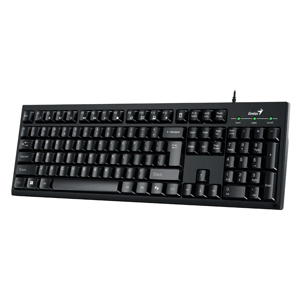 Teclado Genius Smart KB-100 USB Negro Resistente a Liquidos