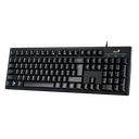 Teclado Genius Smart KB-100 USB Negro Resistente a Liquidos