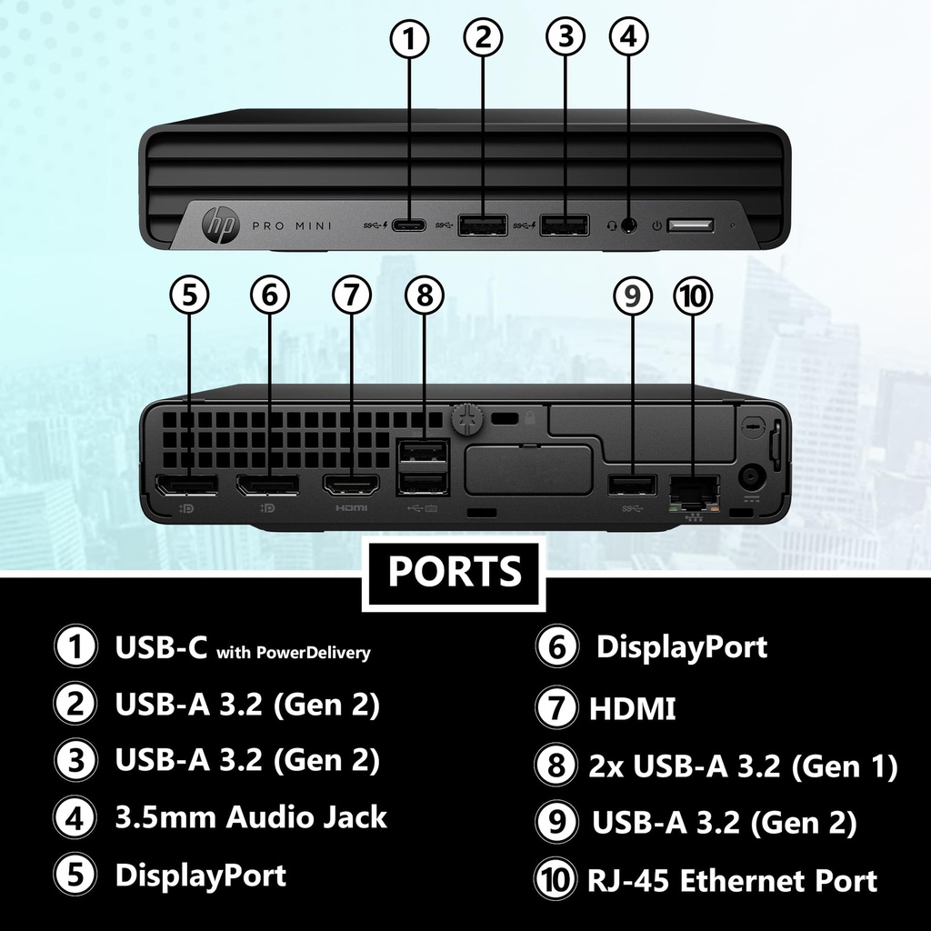 NVME CPU HP DESKTOP 440 G9 INTEL CORE i5-12500T RAM DDR4 16*1 M.2 NVME 256GB LICENCIA WINDOWS 11 PRO