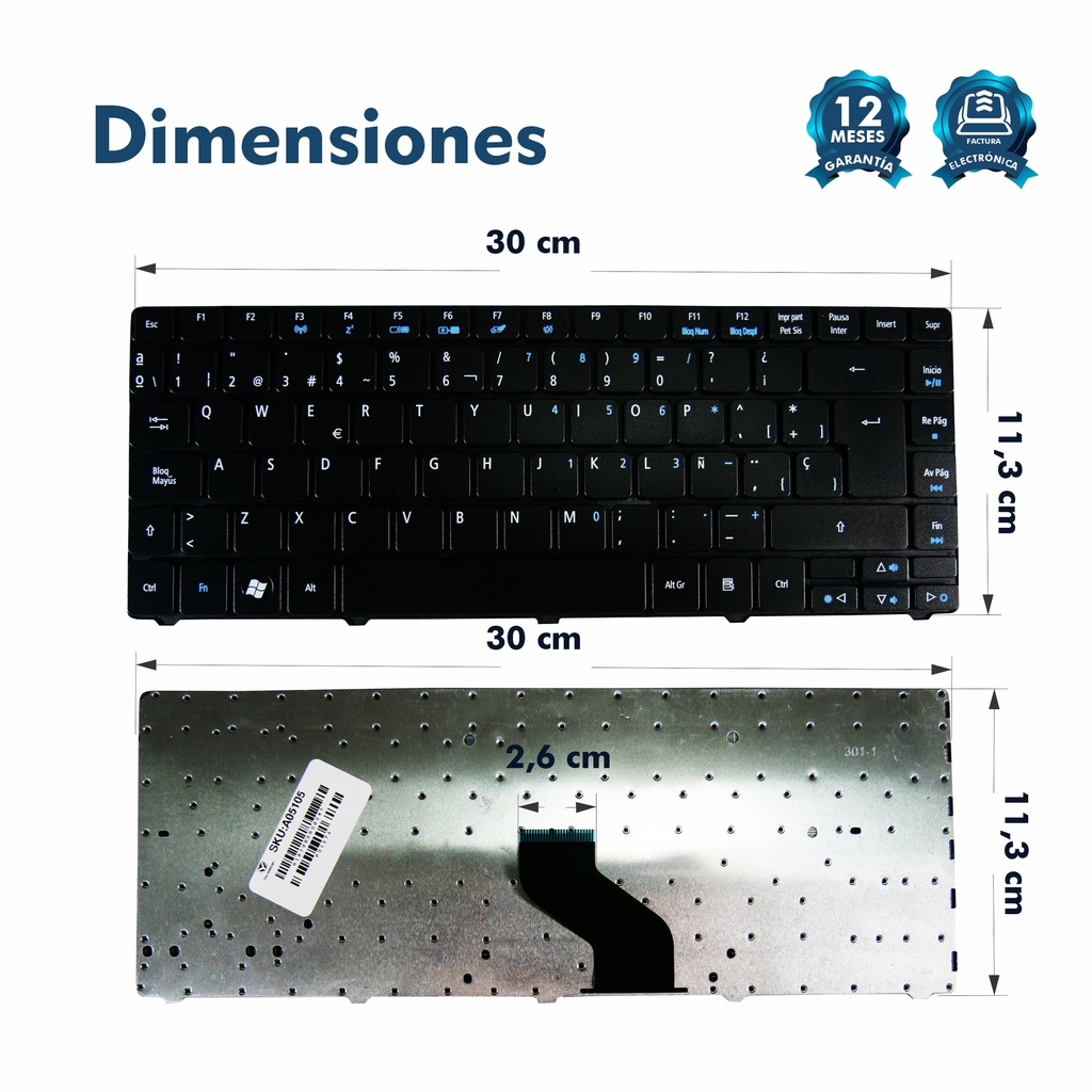 Teclado Acer 4738 / 4535 / 3810 / 4560G / 4736ZG