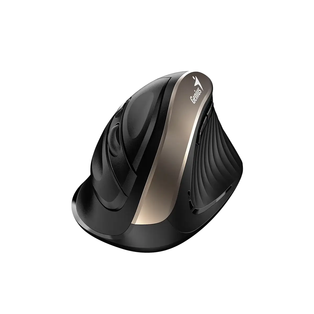 Mouse Genius Ergonomico  8250 Dorado Inalambrico