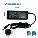 CARGADOR PORTATIL DELL 19.5V 3.34 AMP 7.4*5.0MM HOMOLOGADO