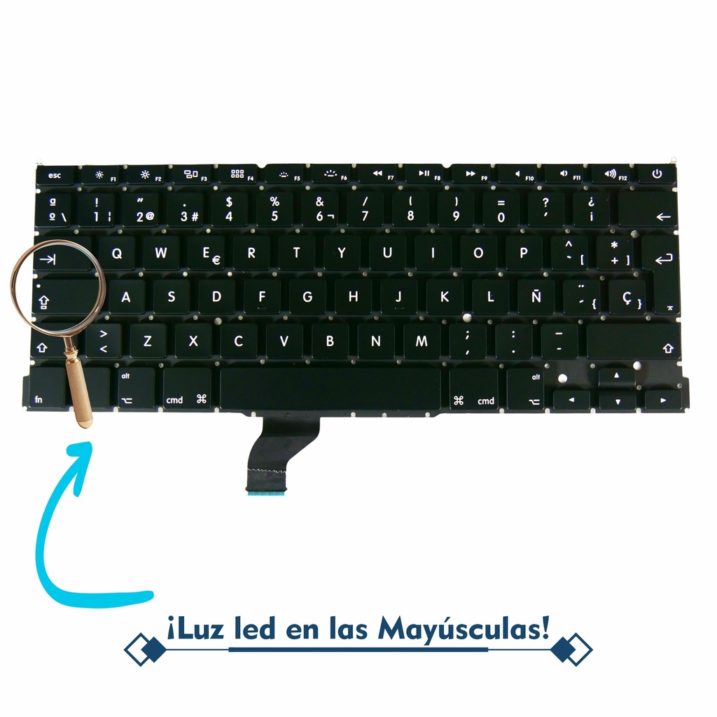 TECLADO APPLE MAC A1502 EMC 2678 2875 2835 2013 2014 2015 año