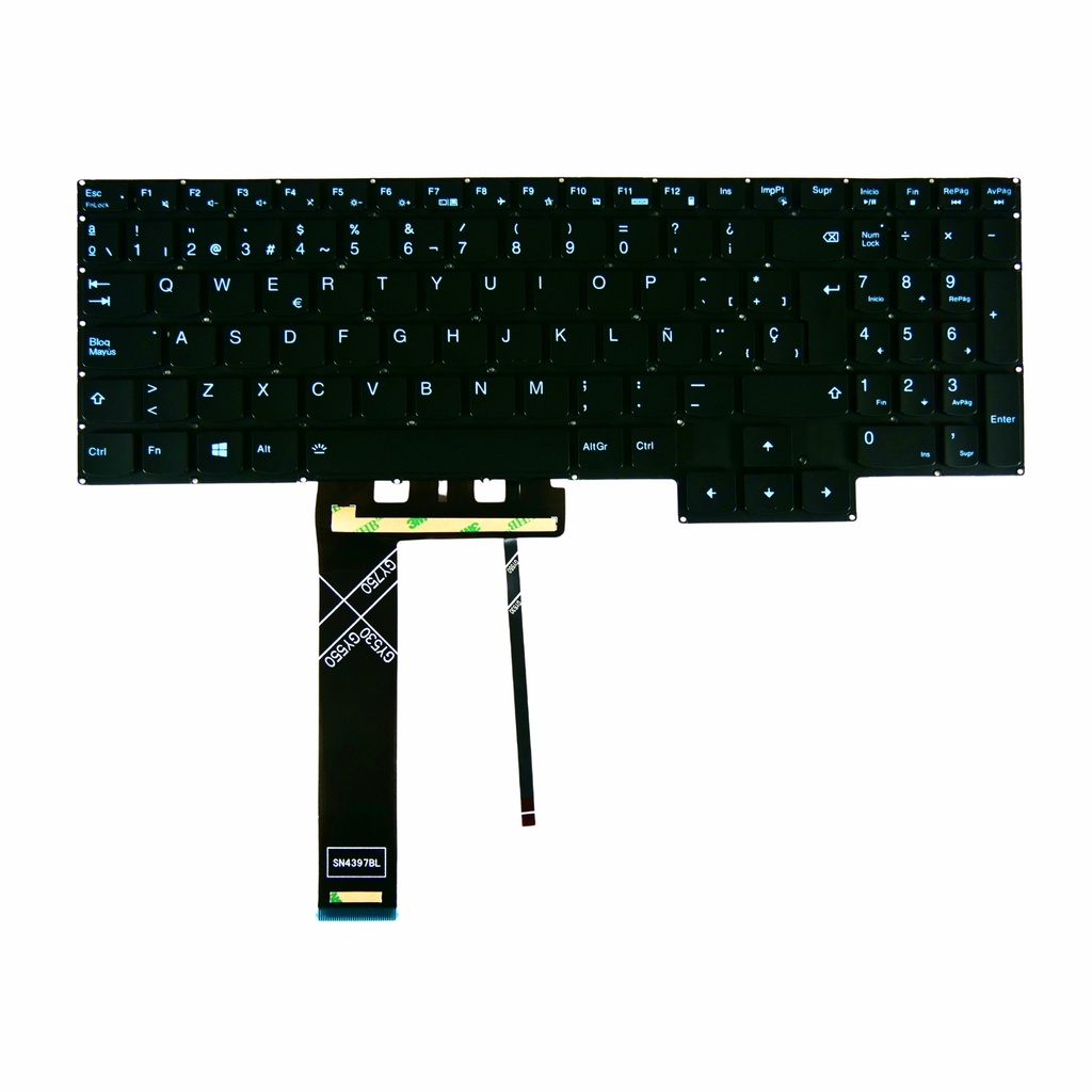 TECLADO LENOVO LEGION Y7000 2020 R7000 2020 GY530 GY550 GY750 Y550-15 Y550-17 5-15ARO5H 5-15IMH05H 5-17ACH6H,