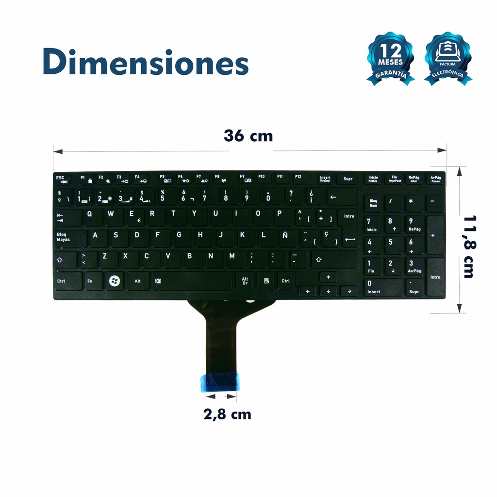 TECLADO PORTATIL TOSHIBA A665/A660D/A665/A665D MOD