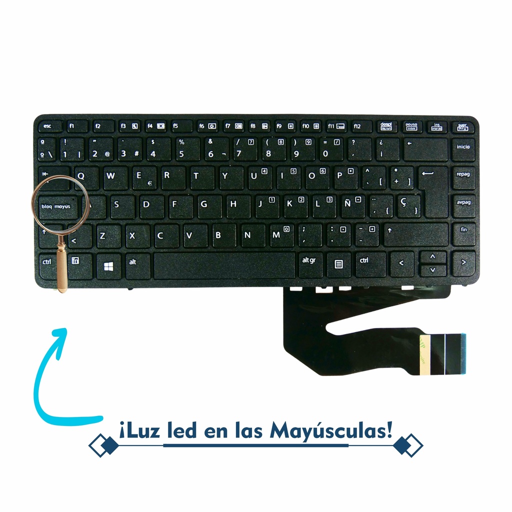 Teclado Compatible HP 840 G2, 850 G2, 840 G1, 850 G1 Español