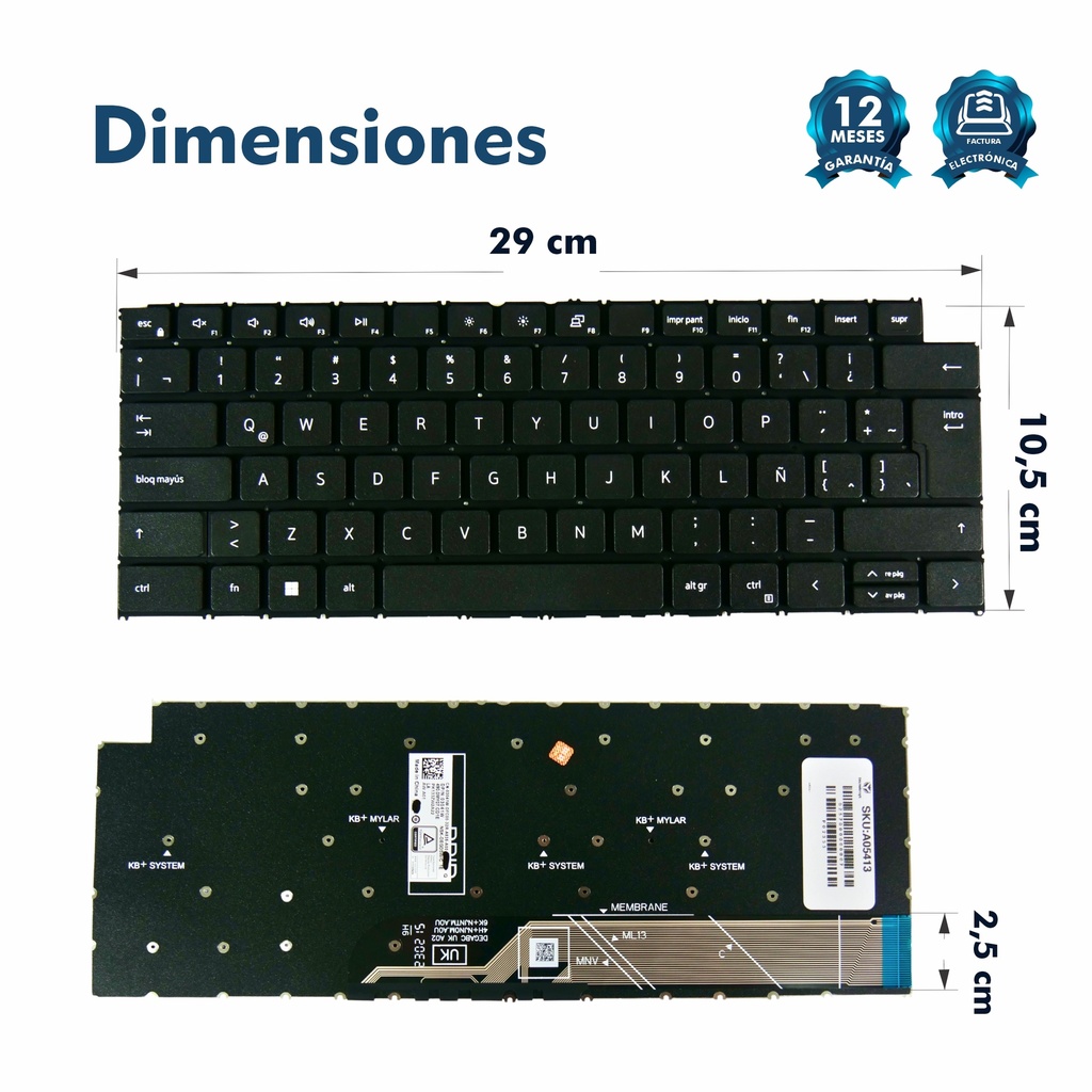 Teclado Dell Latitude 3420 3430 3320 3330 P144g VOSTRO 5320