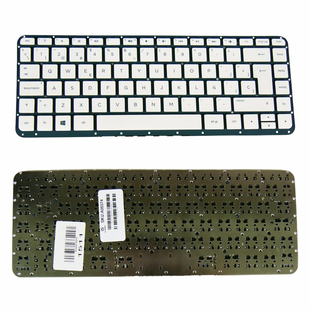 Teclado Hp 14-P 13-C 14-Z028LA  14-P 13-C 14Z-V 14-P 14-A 14-V BLANCO