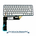 Teclado Hp 14-P 13-C 14-Z028LA  14-P 13-C 14Z-V 14-P 14-A 14-V BLANCO
