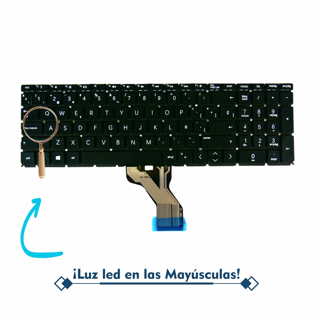 Teclado Portatil Hp 15-DK 15-CW 15-DA 15-CC 15-DA 15-CB 15-DY 15-CD 15-DB 15-BR 15-CX 15Z-EC 15-EC 15-DW 15T-DK 15-CR 15-CS