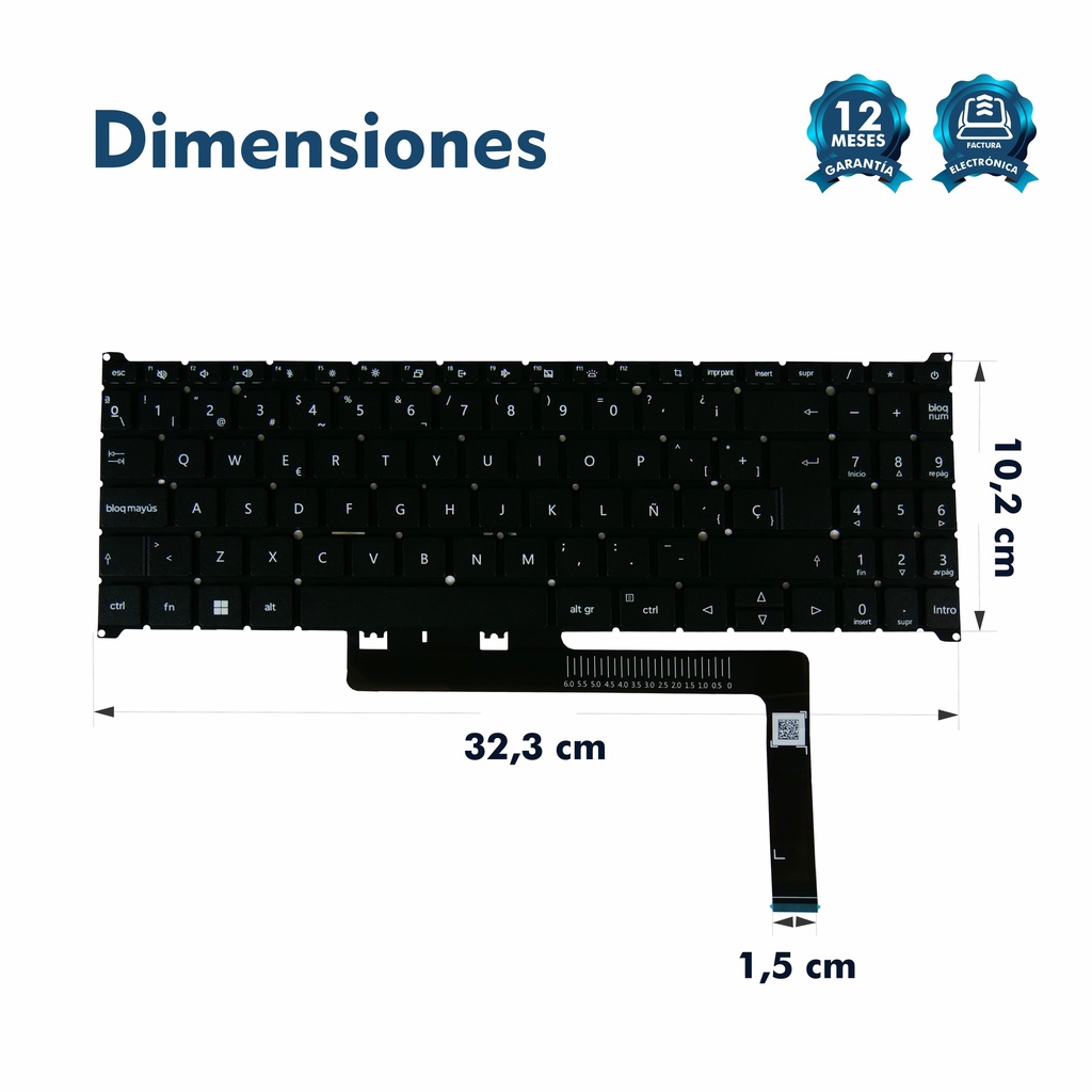 Teclado para Portátil Acer A315-59 A515-57 A715-51 A515-57t N22C6