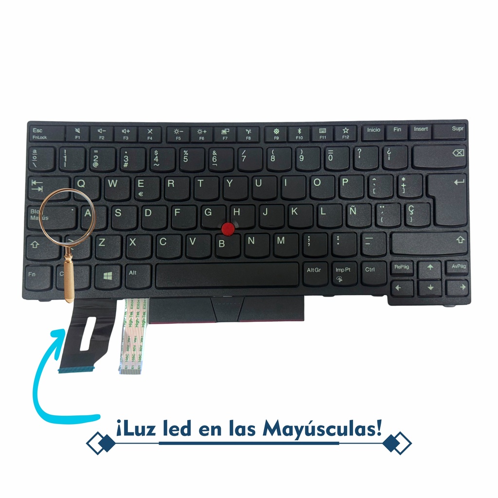 TECLADO PORTATIL LENOVO THINKPAD E480 L480 L380 E490 YOGA T480 T480S T490 NEGRO
