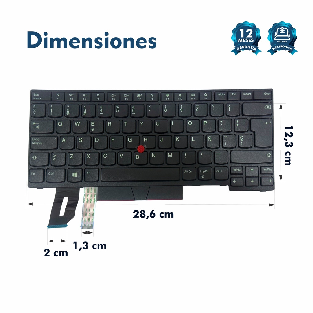 TECLADO PORTATIL LENOVO THINKPAD E480 L480 L380 E490 YOGA T480 T480S T490 NEGRO