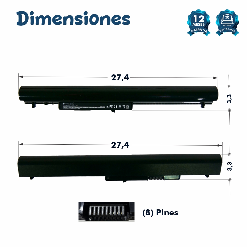 Bateria Portatil Hp OA03/OA04 14-D003LA / 740715-001 14-r