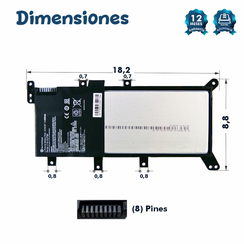 Batería Asus X555 A555L / X554l / K555LJ / F555LN C21N1347